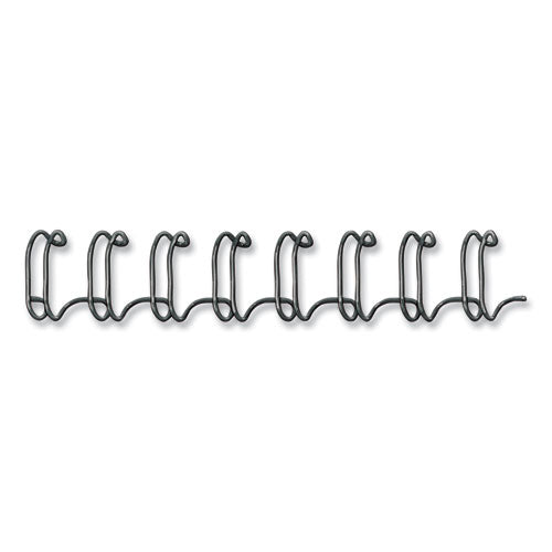 Wire Bindings, 3/8" Diameter, 80 Sheet Capacity, Black, 25/pack