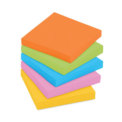 Pads In Energy Boost Collection Colors, 3" X 3", 90 Sheets/pad, 24 Pads/pack