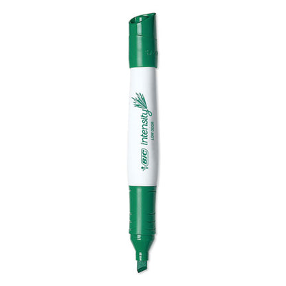 Intensity Low Odor Chisel Tip Dry Erase Marker, Broad Chisel Tip, Green, Dozen