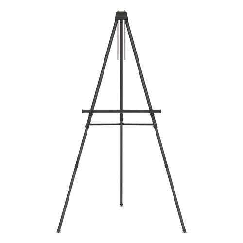 Aluminum Heavy-duty Display Easel, 38" To 66" High, Aluminum, Black