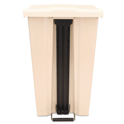 Legacy Step-on Receptacle, 23 Gal, Polyethylene, Beige