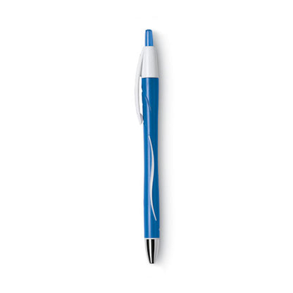 Glide Exact Ballpoint Pen, Retractable, Fine 0.7 Mm, Blue Ink, Blue Barrel, Dozen