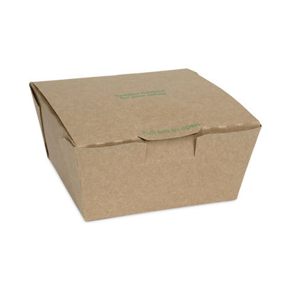 Earthchoice Tamper Evident Onebox Paper Box, 4.5 X 4.5 X 2.5, Kraft, 312/carton