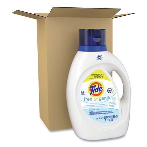 Free And Gentle Liquid Laundry Detergent, Unscented, 92 Oz Bottle