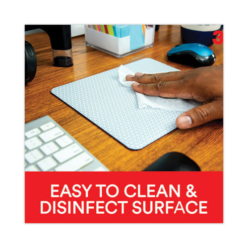 Precise Mouse Pad With Nonskid Repositionable Adhesive Back, 8.5 X 7, Bitmap Design