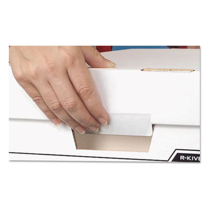 Binderbox Storage Boxes, Letter Files, 13.13" X 20.13" X 12.38", White/blue, 12/carton