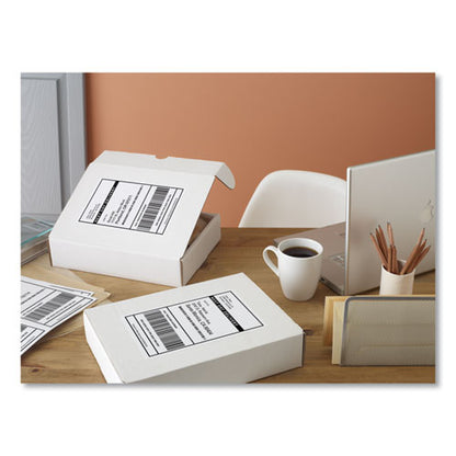 Shipping Labels W/ Trueblock Technology, Inkjet Printers, 5.5 X 8.5, White, 2/sheet, 25 Sheets/pack