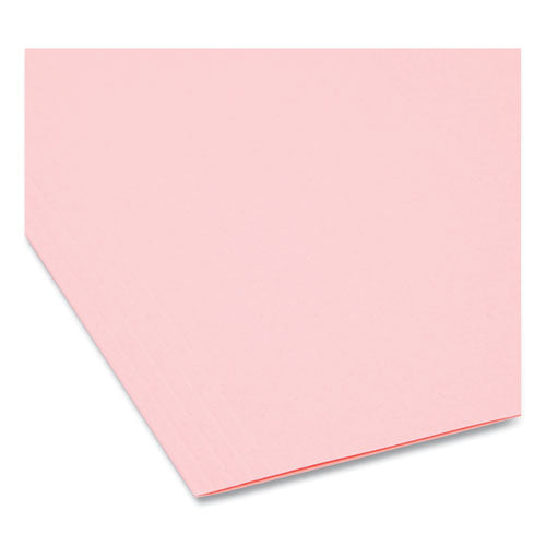 Colored Hanging File Folders With 1/5 Cut Tabs, Letter Size, 1/5-cut Tabs, Pink, 25/box