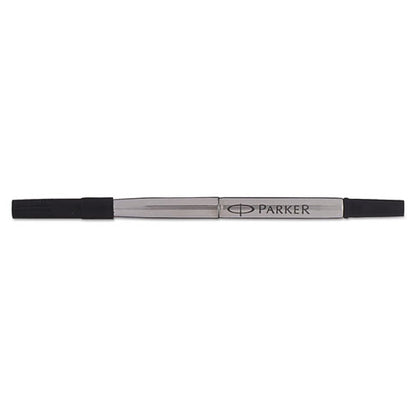 Refill For Parker Roller Ball Pens, Medium Conical Tip, Black Ink