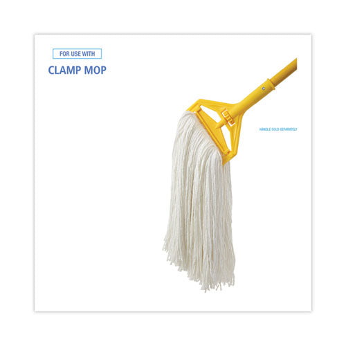 Cut-end Wet Mop Head, Rayon, No. 32, White, 12/carton