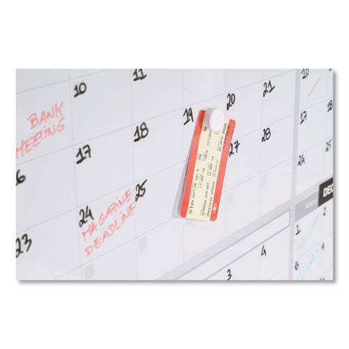 Magnetic Dry Erase Calendar Board, Four Month, 48 X 36, White Surface, Silver Aluminum Frame