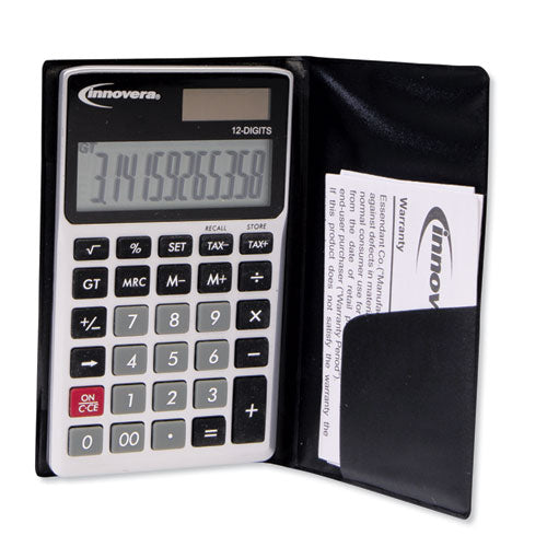 15922 Pocket Calculator, 12-digit Lcd