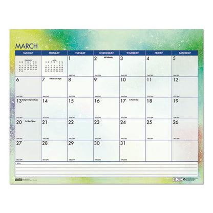 Recycled Cosmos Wall Calendar, Cosmos Artwork, 14.88 X 12, White/blue/multicolor Sheets, 12-month (jan To Dec): 2024