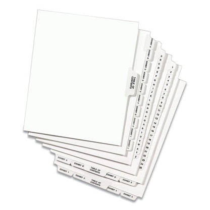 Avery-style Preprinted Legal Side Tab Divider, 26-tab, Exhibit D, 11 X 8.5, White, 25/pack, (1374)