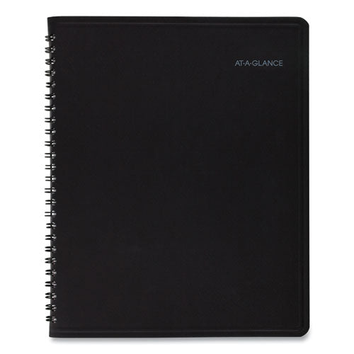 Quicknotes Monthly Planner, 8.75 X 7, Black Cover, 12-month (jan To Dec): 2024