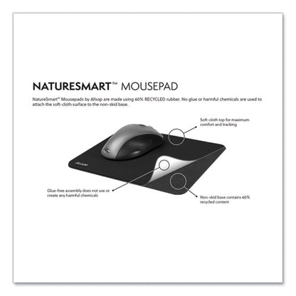 Naturesmart Mouse Pad, 8.5 X 8, Leaf Raindrop Design