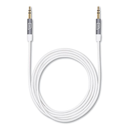 Istore 3.5 Mm Aux Audio Cable, 4.9 Ft, White