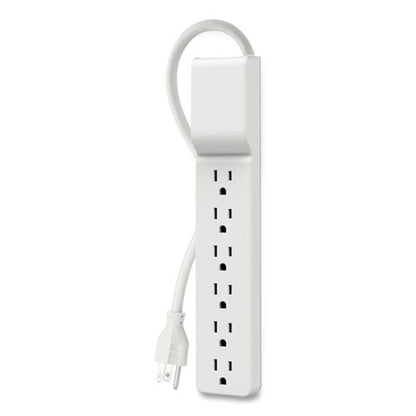 Home/office Surge Protector, 6 Ac Outlets, 6 Ft Cord, 720 J, White