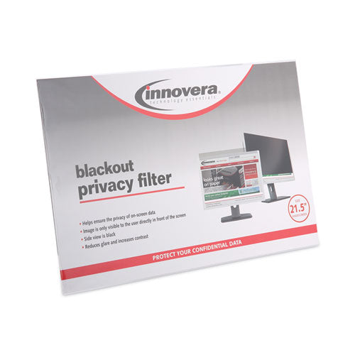 Blackout Privacy Filter For 21.5" Widescreen Flat Panel Monitor, 16:9 Aspect Ratio