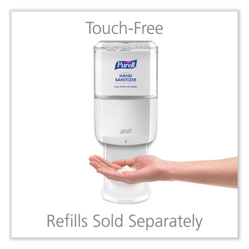 Es6 Touch Free Hand Sanitizer Dispenser, 1,200 Ml, 5.25 X 8.56 X 12.13, White