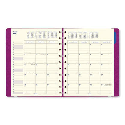 Soft Touch 17-month Planner, 10.88 X 8.5, Fuchsia Cover, 17-month (aug To Dec): 2023 To 2024