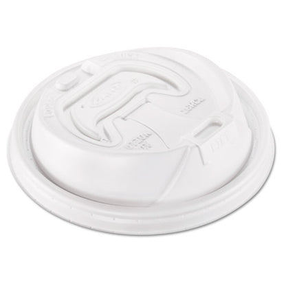 Optima Reclosable Lid, Fits 12 Oz To 24 Oz Foam Cups, White, 100 Pack, 10 Packs/carton