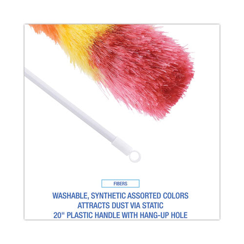 Polywool Duster W/20" Plastic Handle, Assorted Colors