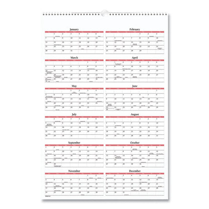 Scenic Monthly Wall Calendar, Scenic Landscape Photography, 15.5 X 22.75, White/multicolor Sheets, 12-month (jan-dec): 2024