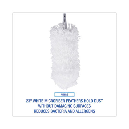 Microfeather Duster, Microfiber Feathers, Washable, 23", White