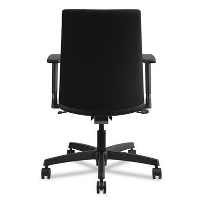 Ignition Series Fabric Low-back Task Chair, Supports Up To 300 Lb, 17" To 21.5" Seat Height, Black