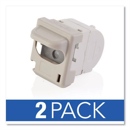 Desktop Electric Stapler Cartridge, 0.25" Leg, 0.5" Crown, Steel, 1,500/cartridge, 2 Cartridges/box, 3000/box