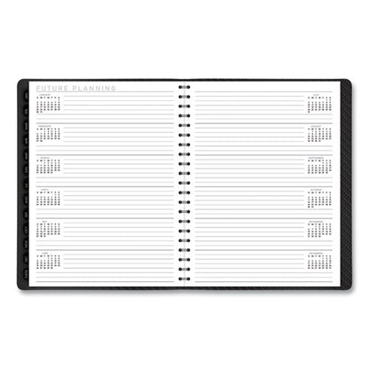 Contemporary Weekly/monthly Planner, Vertical-column Format, 11 X 8.25, Graphite Cover, 12-month (jan To Dec): 2024