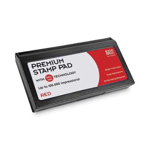 Microgel Stamp Pad For 2000 Plus, 6.17" X 3.13", Red