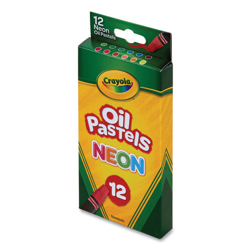 Neon Oil Pastels, 12 Assorted Colors, 12/pack