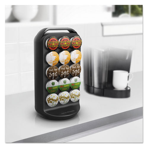 Coffee Pod Carousel, Fits 30 Pods, 6.8 X 6.8 X 12.63, Black