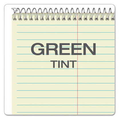 Steno Pads, Gregg Rule, Green Cover, 80 Green-tint 6 X 9 Sheets, 6/pack