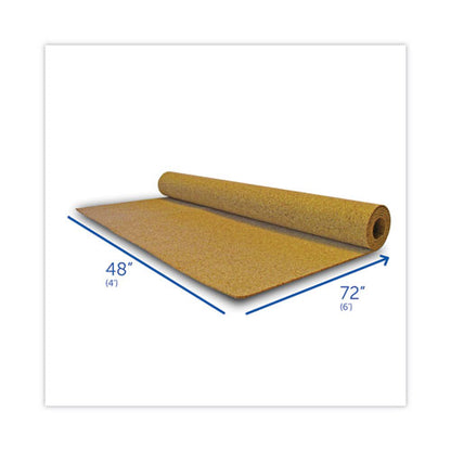 Cork Roll, 84" X 48", 0.24" Thick, Brown Surface