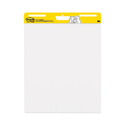 Vertical-orientation Self-stick Easel Pad Value Pack, Unruled, 25 X 30, White, 30 Sheets, 6/carton