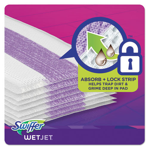 Wetjet System Refill Cloths, 11.3" X 5.4", White, 24/box