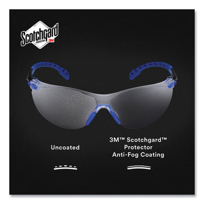 Solus 1000 Series Safety Glasses, Blue Plastic Frame, Clear Polycarbonate Lens