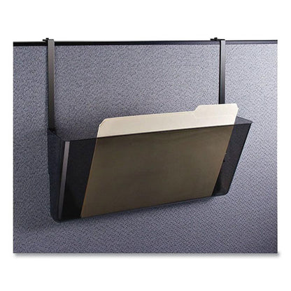 Plastic Wall-file Pocket, One Pocket, Legal/letter Size, 16.19" X 4.13" X 7", Smoke