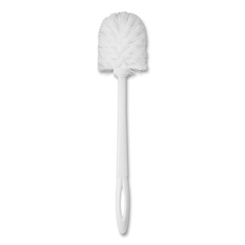 Toilet Bowl Brush, 10" Handle, White