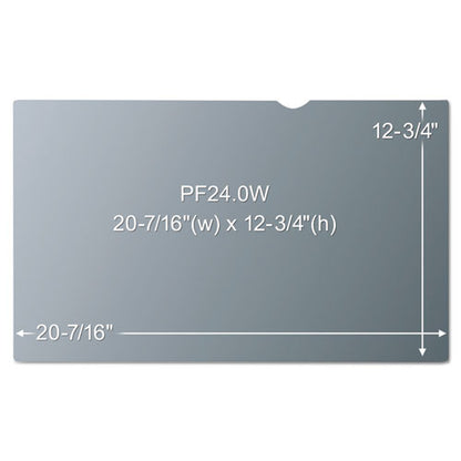 Frameless Blackout Privacy Filter For 24" Widescreen Flat Panel Monitor, 16:10 Aspect Ratio