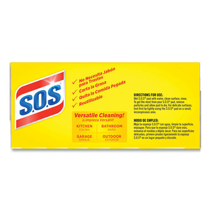 Steel Wool Soap Pad, Steel, 4/box, 24 Boxes/carton