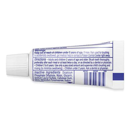 Toothpaste, Personal Size, 0.85 Oz Tube, Unboxed, 240/carton