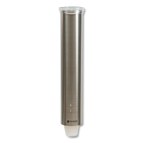 Small Pull-type Water Cup Dispenser, For 5 Oz Cups, Stainless Steel