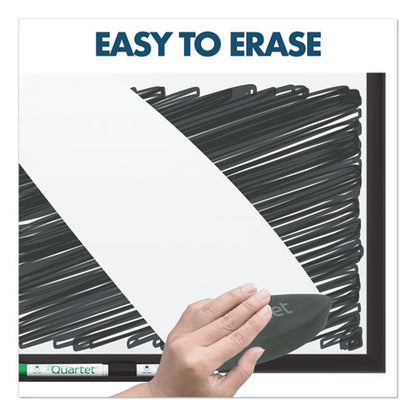 Classic Series Porcelain Magnetic Dry Erase Board, 96 X 48, White Surface, Black Aluminum Frame