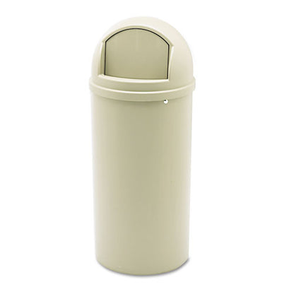 Marshal Classic Container, 25 Gal, Plastic, Brown