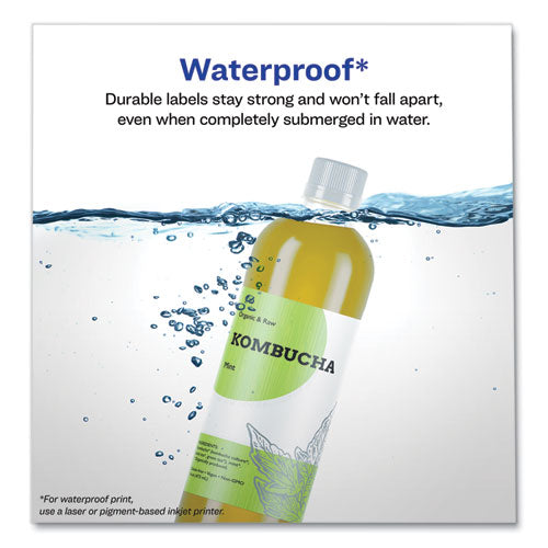 Durable Water-resistant Wraparound Labels W/ Sure Feed, 3.25 X 7.75, 16/pk