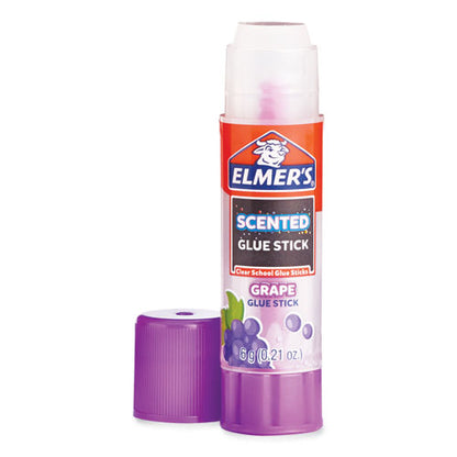 Clear School Glue Stick, Scented, Assorted, 0.21 Oz, Dries Clear, 30/pack